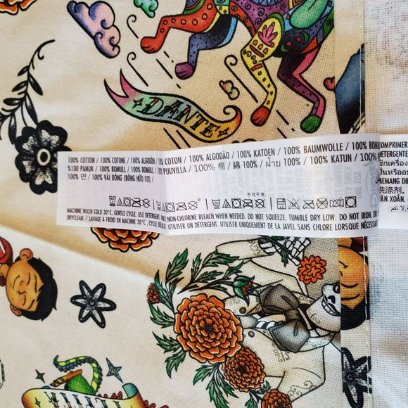 Disney Pixar Coco kitchen towel, Cotton 16x26 Day of the Dead Goth NEW no tags - Picture 6 of 6
